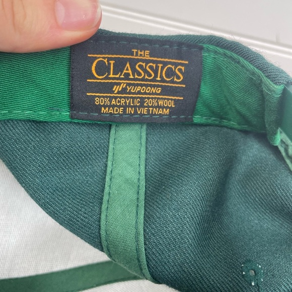 The Classics Green Wool Blend Embroidered Ant SnapBack Baseball Cap GUC - Picture 5 of 7